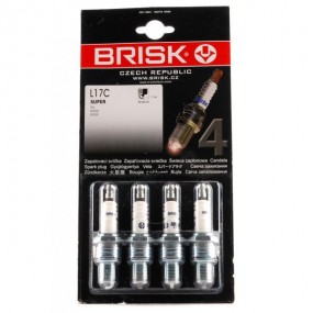 Свеча зажигания BRISK 2101-099 L17C SUPER ГАЗ  дв.406   комплект 4 шт  24-3707000/15415 Чешская Республика