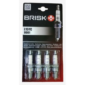 Свеча зажигания BRISK 2101-099 L15YC  комплект 4 шт  2108-3707000-08  Россия