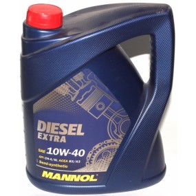 Масло моторное MANNOL Diesel Extra 10W-40 API CH-4/SL полусинтетическое 5 л