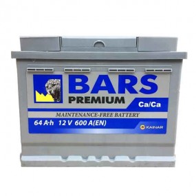 BARS аккумуляторная батарея 6СТ-64 АПЗ (0) В064 231 09 0RP 190/242/175 Казахстан